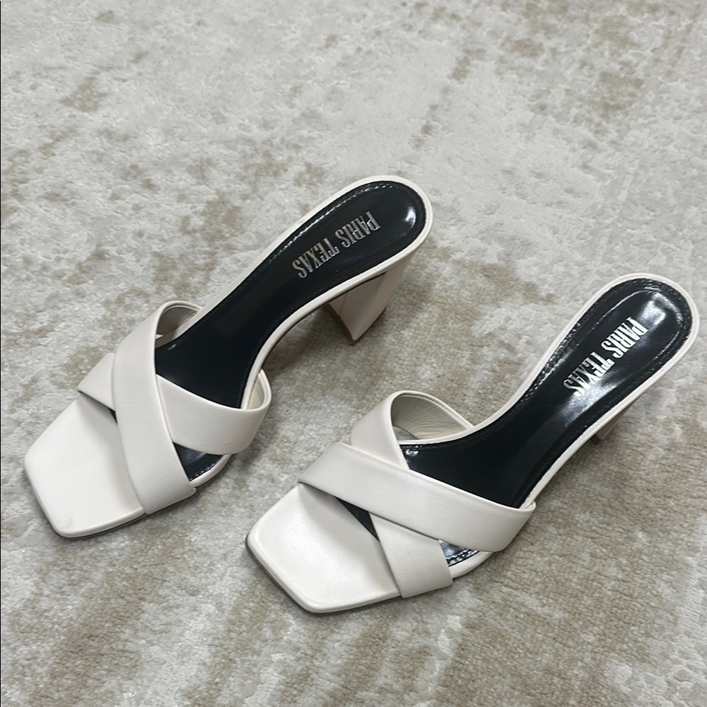 Paris Texas off White Women's Heeled Sandals only worn once , like new